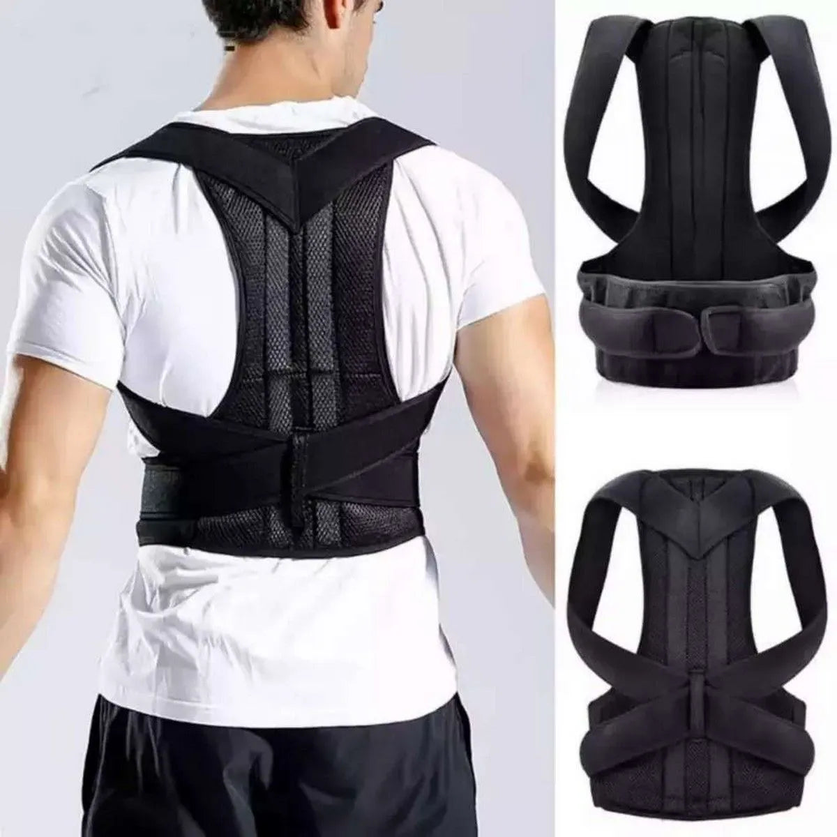 Posture Corrector Back Support Belt – Adjustable Shoulder & Back Pain Relief Brace