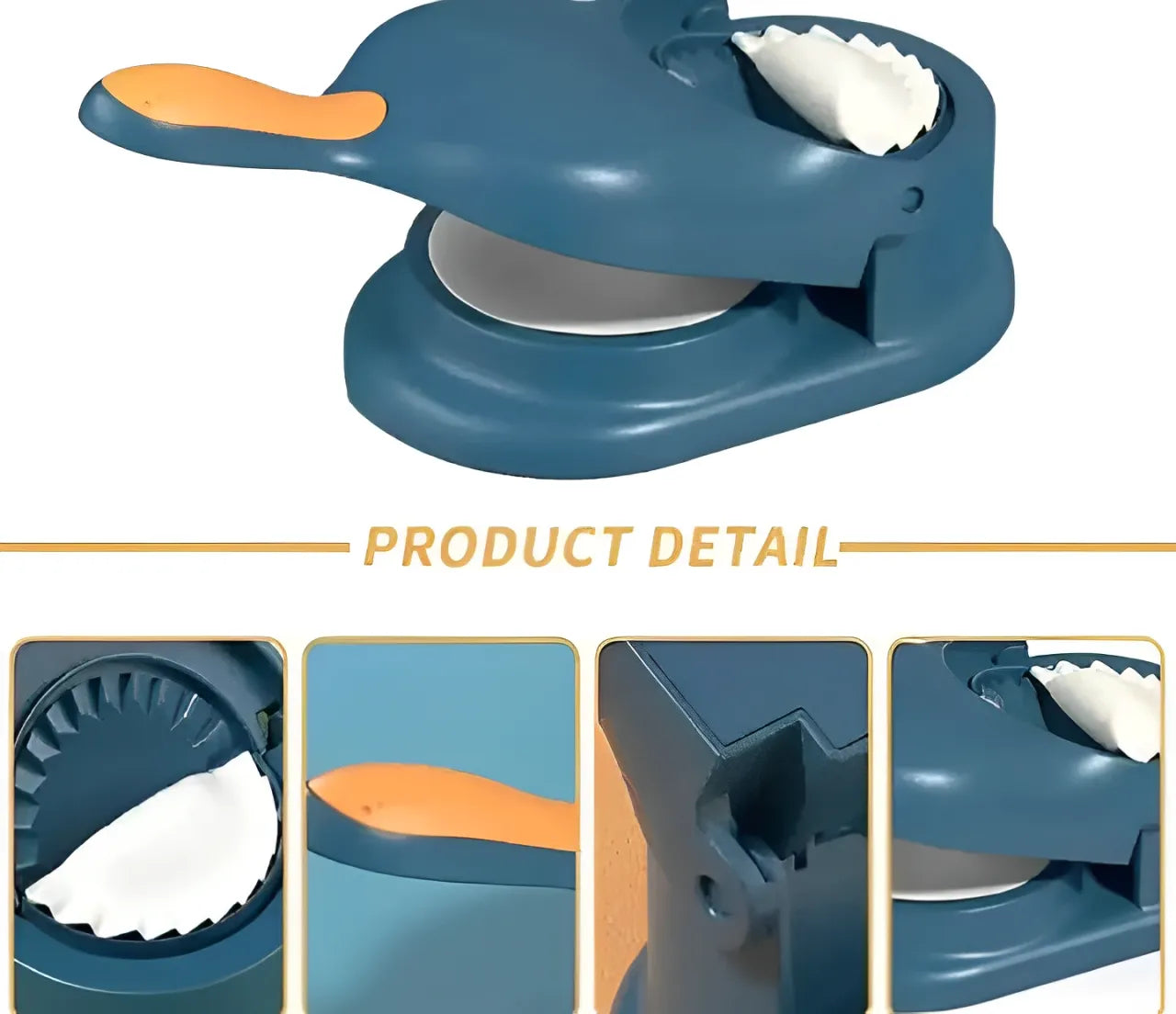 2-in-1 Dumpling & Samosa Maker – Manual Dumpling Press Mould with Puri Maker for Momos & Dumplings