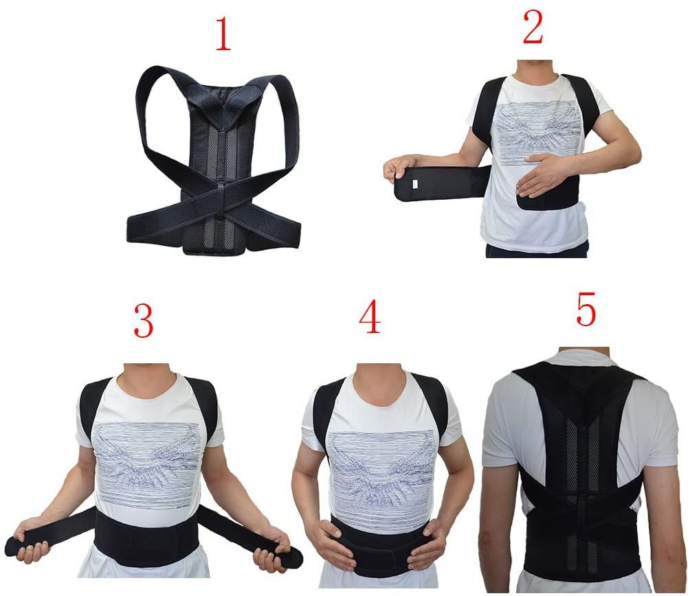 Posture Corrector Back Support Belt – Adjustable Shoulder & Back Pain Relief Brace