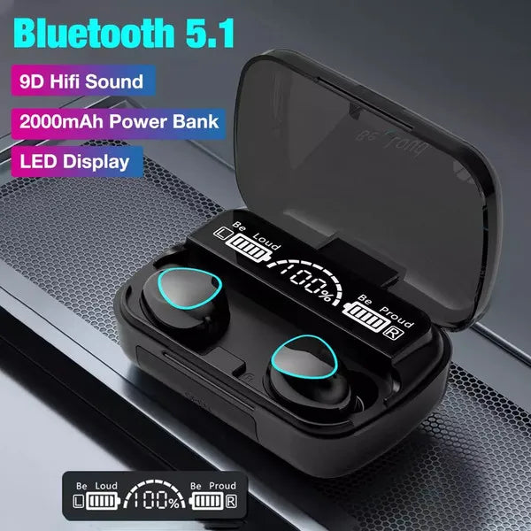 M10 TWS Wireless Earbuds Bluetooth 5.1 | HiFi & Waterproof