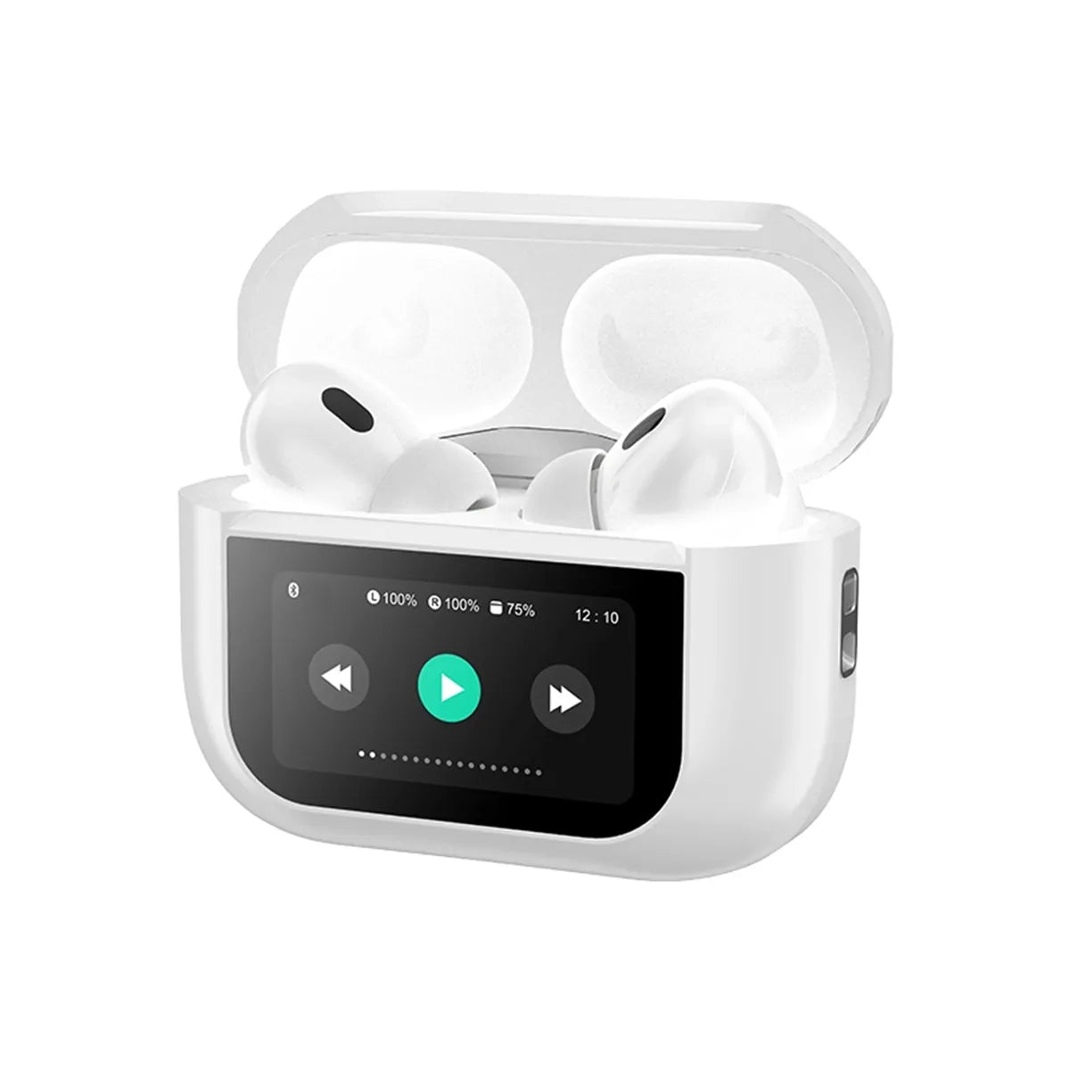 A9 Bluetooth Wireless Earbuds – Dual Noise Cancellation, Battery Display & Touch Control with Deep Bass Sound
