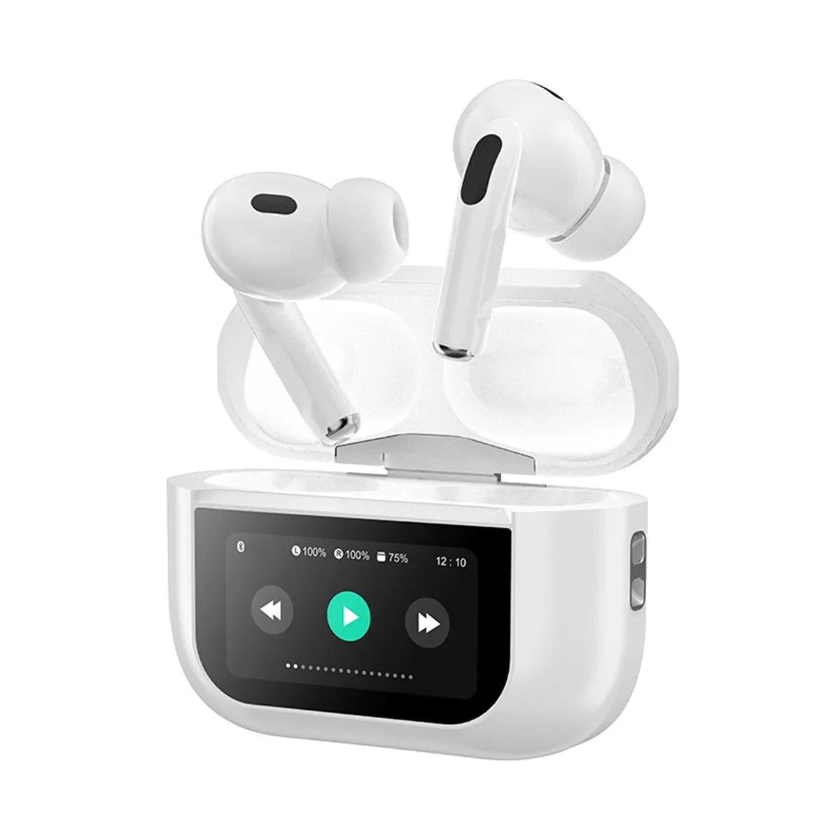 A9 Bluetooth Wireless Earbuds – Dual Noise Cancellation, Battery Display & Touch Control with Deep Bass Sound