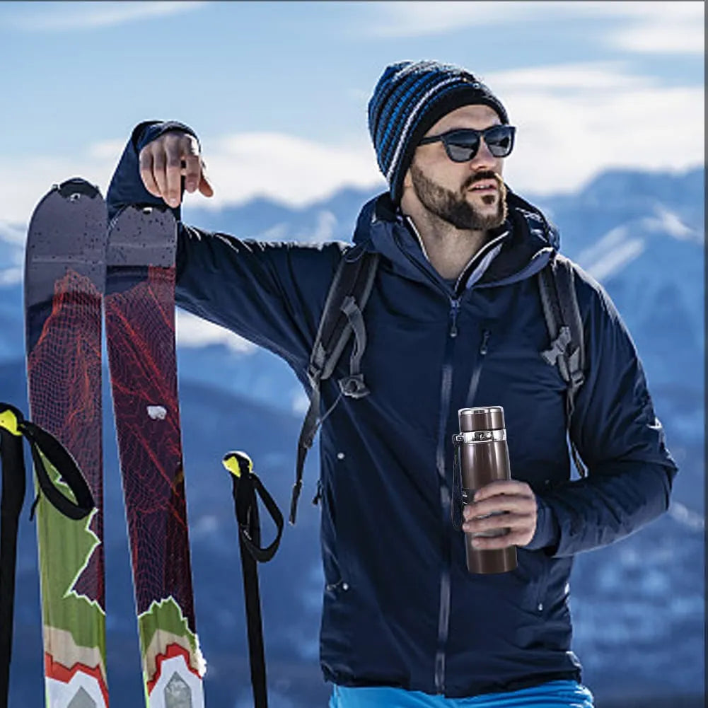 800ml / 1000ml Hot & Cold Thermos – Stainless Steel Gym & Travel Bottle