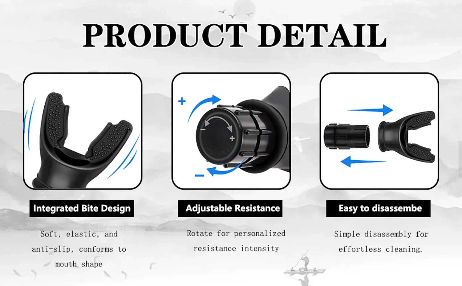 Breathing Trainer Lung Exerciser – Adjustable Respiratory Trainer for Lung Capacity & Deep Breathing