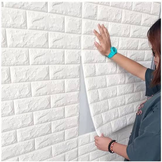 Self-Adhesive 3D Brick Wall Panel – PE Foam Wallpaper for Living Room, Bedroom, Kitchen & Bathroom