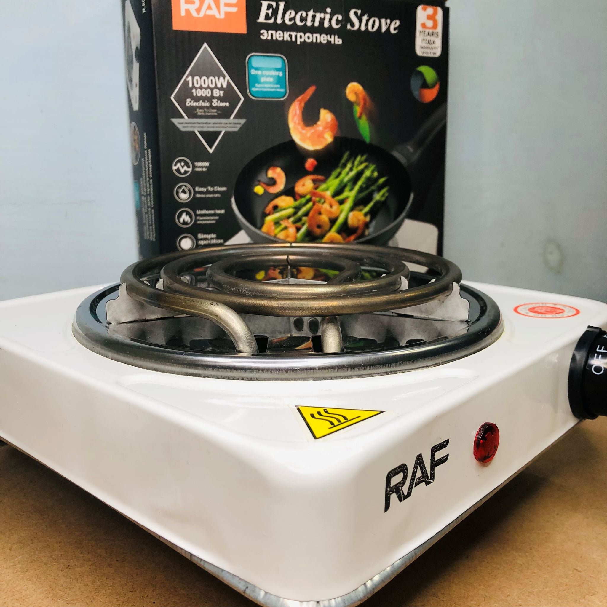1000W Electric Stove for Cooking | Fast Heating Hot Plate with Automatic Control & Easy-Clean Surface