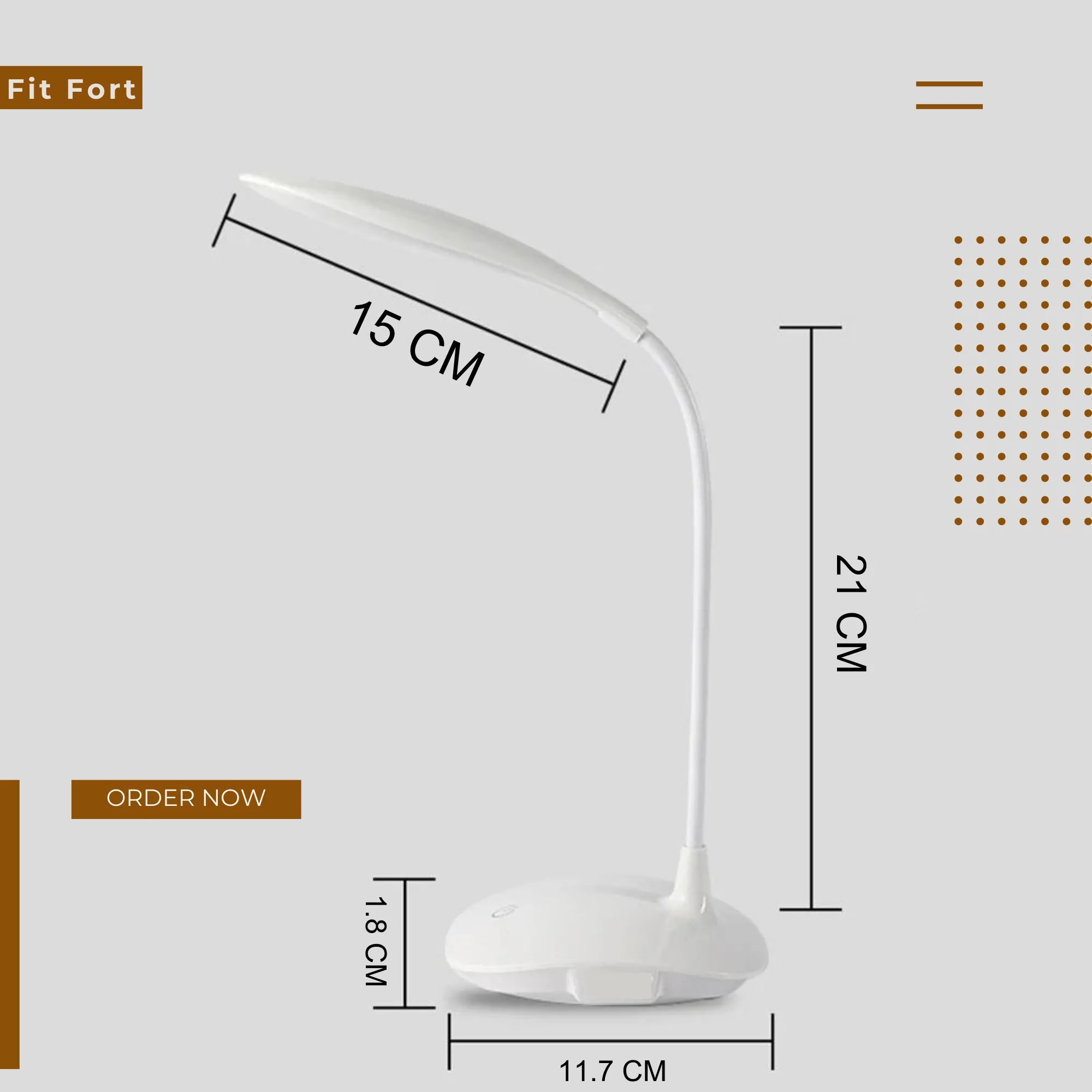 Portable 360° Adjustable LED Desk Lamp – USB Rechargeable Dimmable Study Light with Eye Protection & Foldable Design