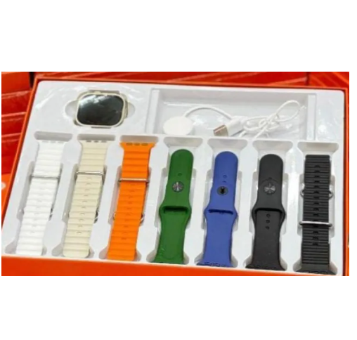 7-in-1 Ultra Smartwatch with 7 Straps – Perfect Gift for All